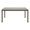 Masa din aluminiu Kliton, Champagne, Aluminiu, 150x80x74 cm, imagine suplimentara