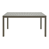 Masa din aluminiu Kliton, Aluminiu, Champagne, 150x80x74 cm