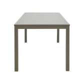Masa din aluminiu Kliton, Champagne, Aluminiu, 150x80x74 cm, detaliu produs