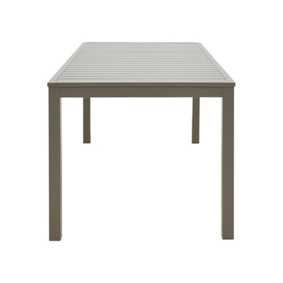Masa din aluminiu Kliton, Champagne, Aluminiu, 150x80x74 cm, detaliu produs