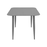 Masă din aluminiu Vista, Negru, 80x80x72 cm - Antracit