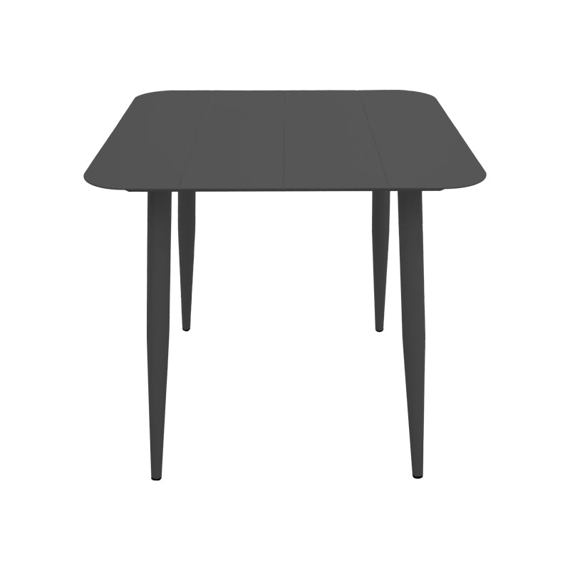 Masă din aluminiu Vista, Negru, 80x80x72 cm - Negru