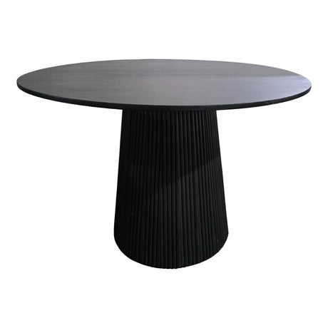Masa din lemn masiv Canicule, Negru, Acacia, 120x75 cm., .