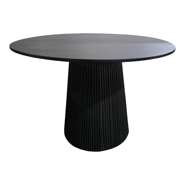 Masa din lemn masiv Canicule, Negru, Acacia, 120x75 cm., .
