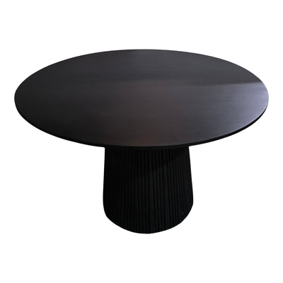 Masa din lemn masiv Canicule, Negru, Acacia, 120x75 cm., ., detaliu produs