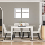 Masă Dining Adore, Design Modern, Extensibilă, 120–150 cm, 120x70x75 cm - Alb