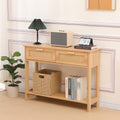 Masa dining Alenda, MDF, Natural, 100x30x76 cm
