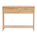 Masa dining Alenda, MDF, Natural, 100x30x76 cm, imagine produs 5