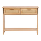 Masa dining Alenda, MDF, Natural, 100x30x76 cm