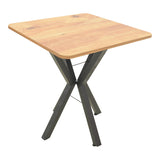 Masa dining Arenya, Metal, 70x70x72 cm - Natural