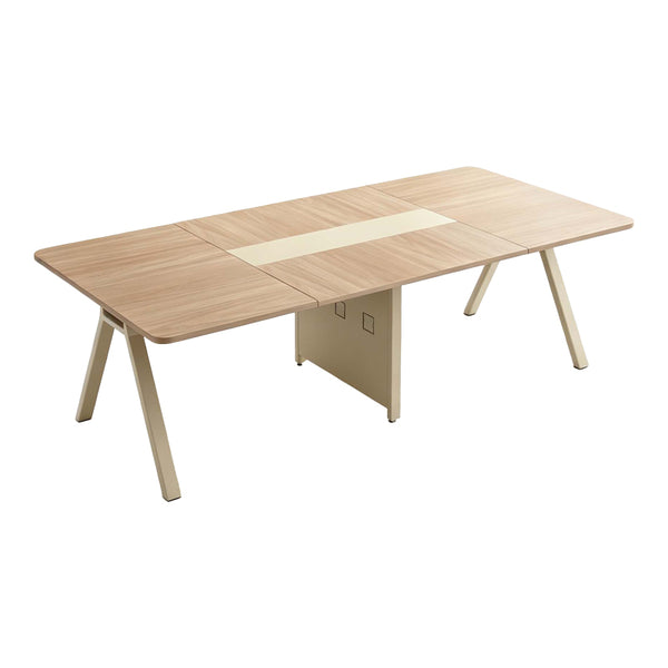 Masa dining Azari, Stejar-Bej, 200x120x75 cm
