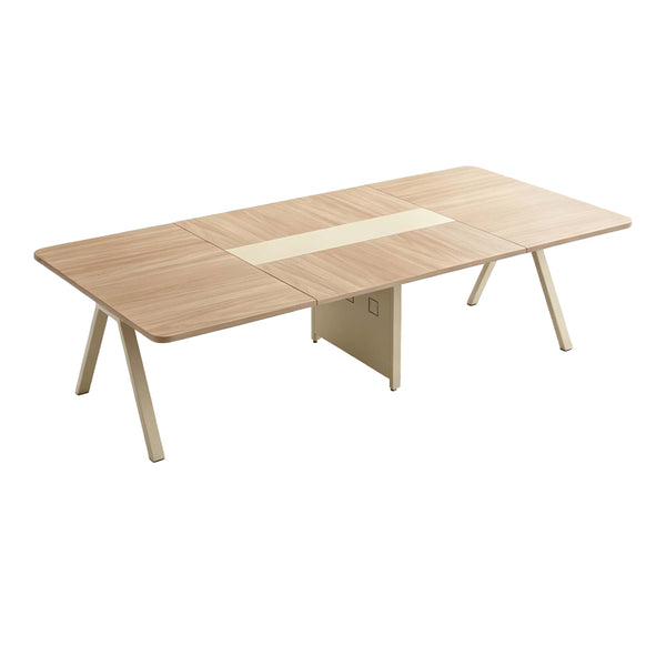 Masa dining Azari, Stejar-Bej, 240x120x75 cm
