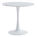 Masa dining Balou II, Alb, 80x80x75 cm