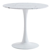 Masa dining Balou II, Alb, 80x80x75 cm