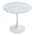 Masa dining Balou II, Alb, 80x80x75 cm, imagine suplimentara