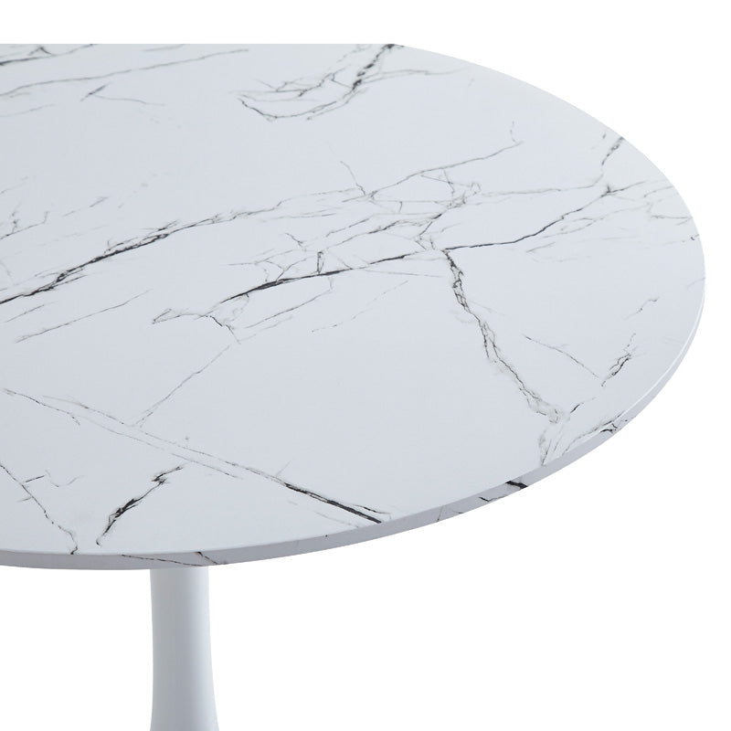Masa dining Balou II, Alb, 80x80x75 cm, detaliu produs