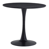 Masa dining Balou II, Negru, 80x80x75 cm