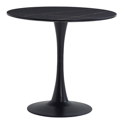 Masa dining Balou II, Negru, 80x80x75 cm