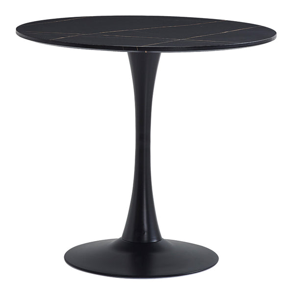 Masa dining Balou II, Negru, 80x80x75 cm