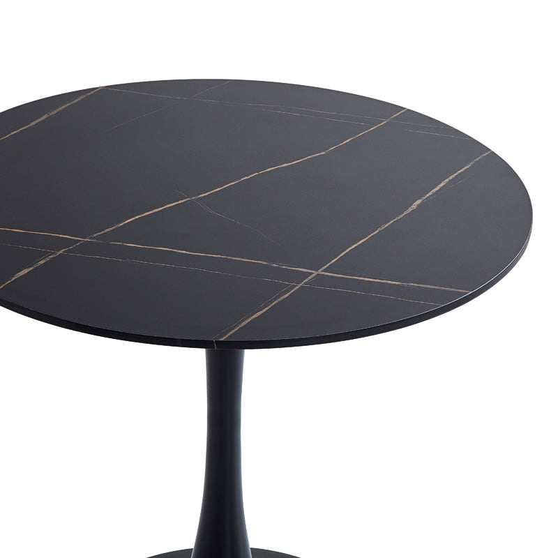 Masa dining Balou II, Negru, 80x80x75 cm, detaliu produs
