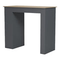 Masa dining Bar table Riff, Antracit, 120x55x105 cm, detaliu produs