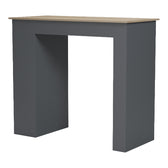 Masa dining Bar table Riff, Antracit, 120x55x105 cm, detaliu produs