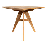 Masa dining Cadrada, Natural, 80x80x76 cm