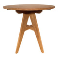 Masa dining Cadrada, Natural, D80x76 cm, imagine ambient