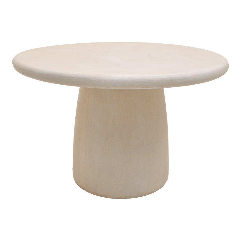 Masa dining Cocedo, Crem, D120x76 cm