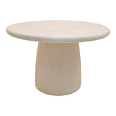 Masa dining Cocedo, Crem, D120x76 cm, imagine ambient