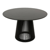 Masă dining Domonic, negru, 120x75 cm