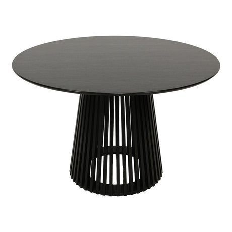 Masă dining Domonic, negru, 120x75 cm