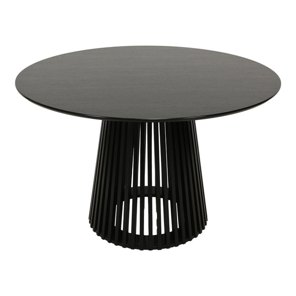Masă dining Domonic, negru, 120x75 cm