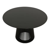 Masă dining Domonic, negru, 120x75 cm, detaliu produs