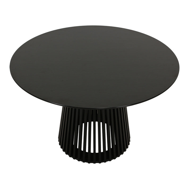 Masă dining Domonic, negru, 120x75 cm, detaliu produs