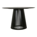 Masă dining Domonic, negru, 120x75 cm, perspectiva suplimentara