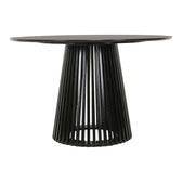 Masă dining Domonic, negru, 120x75 cm, perspectiva suplimentara