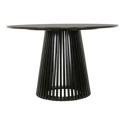 Masă dining Domonic, negru, 120x75 cm, perspectiva suplimentara