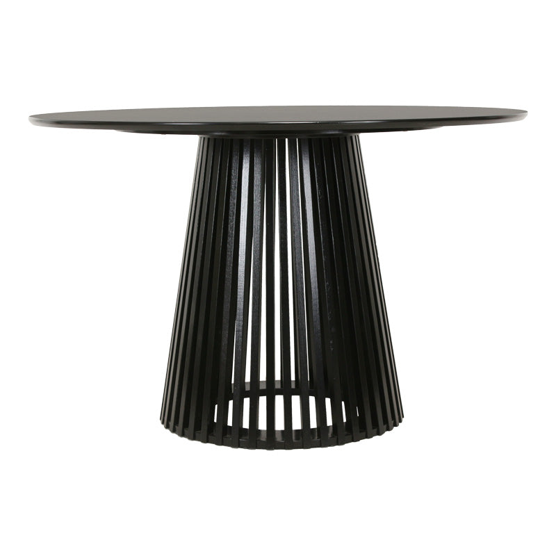 Masă dining Domonic, negru, 120x75 cm, perspectiva suplimentara