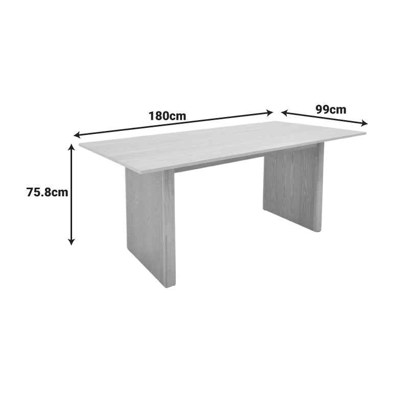 Masa dining Eleganza, MDF, Sonoma, 180x99x76 cm