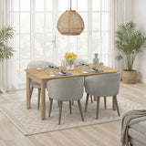 Masa Dining Extensibila Adore Bohem, Stejar, 160-200x78x90 cm
