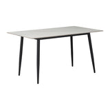 Masa dining Gustas, Metal, 140x80x76 cm - Alb