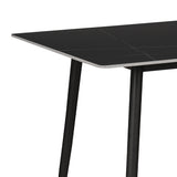 Masa dining Gustas, Metal, 140x80x76 cm - Negru