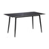 Masa dining Gustas, Metal, Negru, 120x80x76 cm