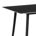 Masa dining Gustas, Metal, Negru, 120x80x76 cm, imagine ambient