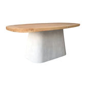 Masa dining Herona, Lemn de brad, Stejar, 180x90x78 cm