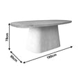 Masa dining Herona, Lemn de brad, Stejar, 180x90x78 cm, imagine produs 5