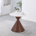 Masa dining Horas, Metal, Maro, D80x75 cm
