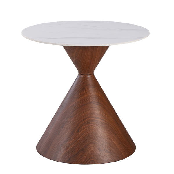 Masa dining Horas, Metal, Maro, D80x75 cm