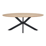 Masa dining Makrey, Metal, 180x90x75 cm - Sonoma